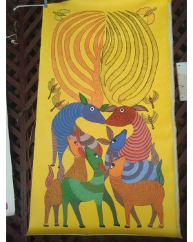 Traditional Gond Art 1 (2"3")